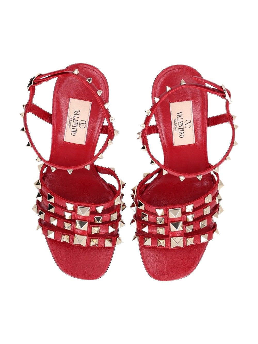 Valentino Garavani Women Rockstud Kidskin Sandal 100Mm VALENTINO GARAVANI