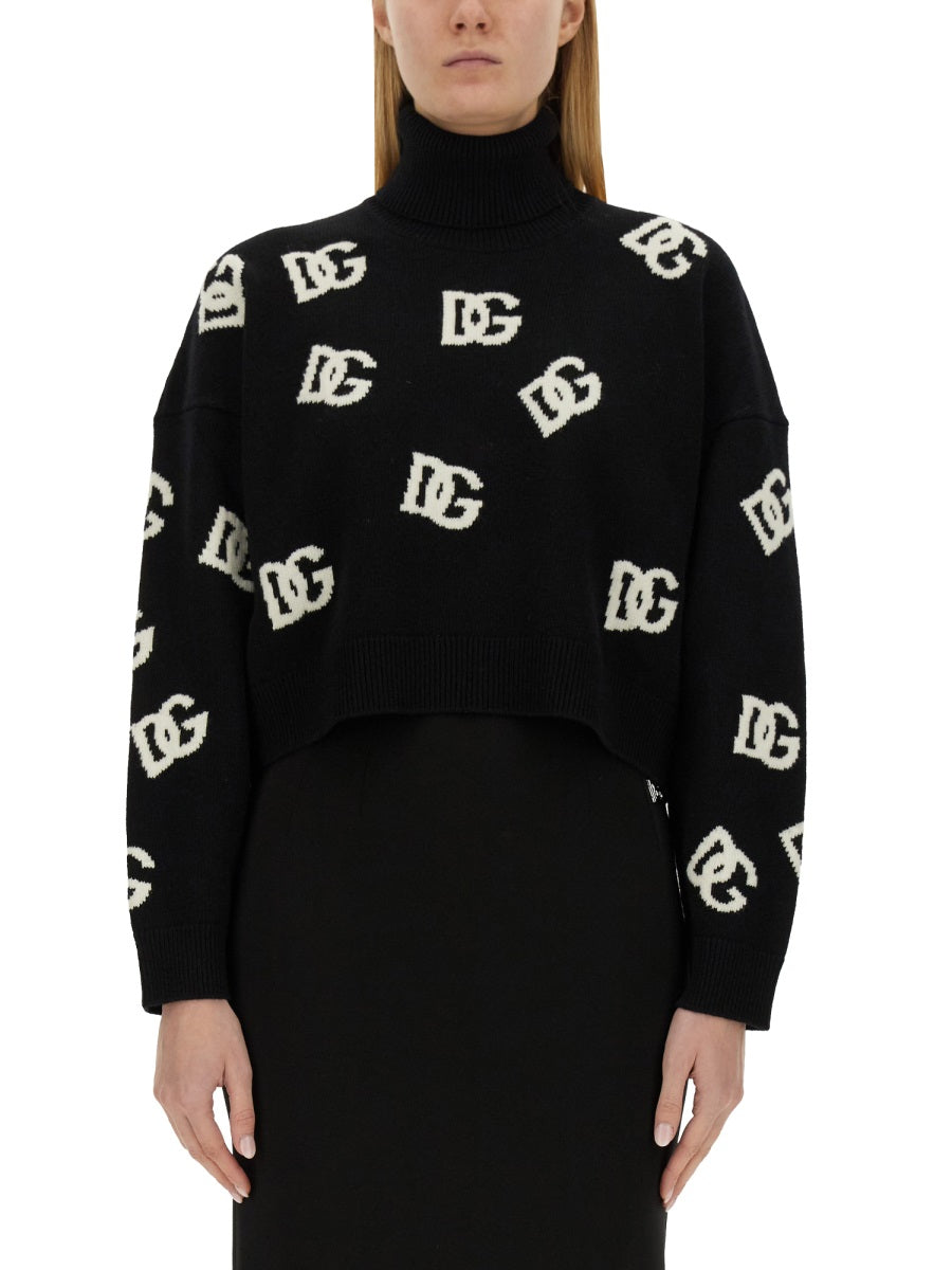 Dolce & Gabbana Women Jersey With Logo Inlay DOLCE & GABBANA