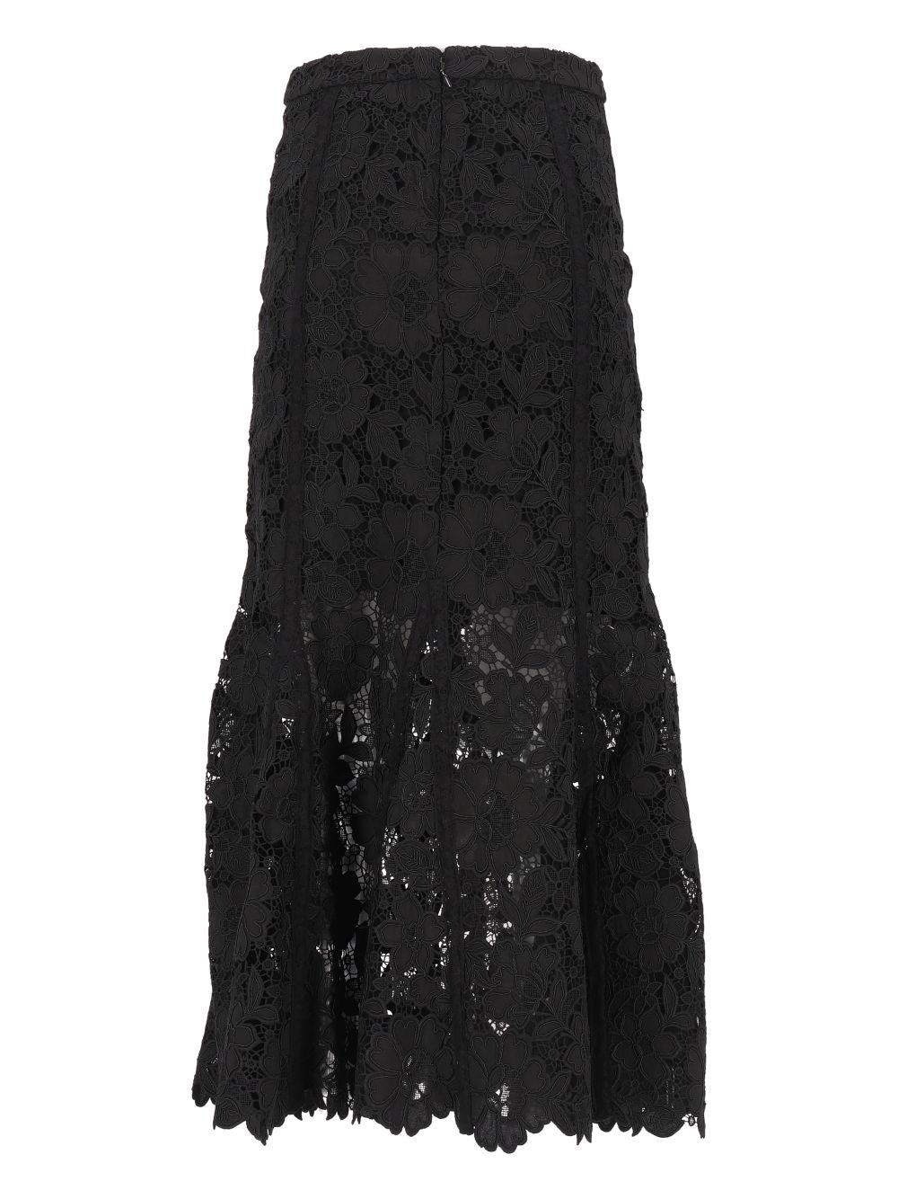 Self-Portrait Women Midi Siren Skirt SELF-PORTRAIT
