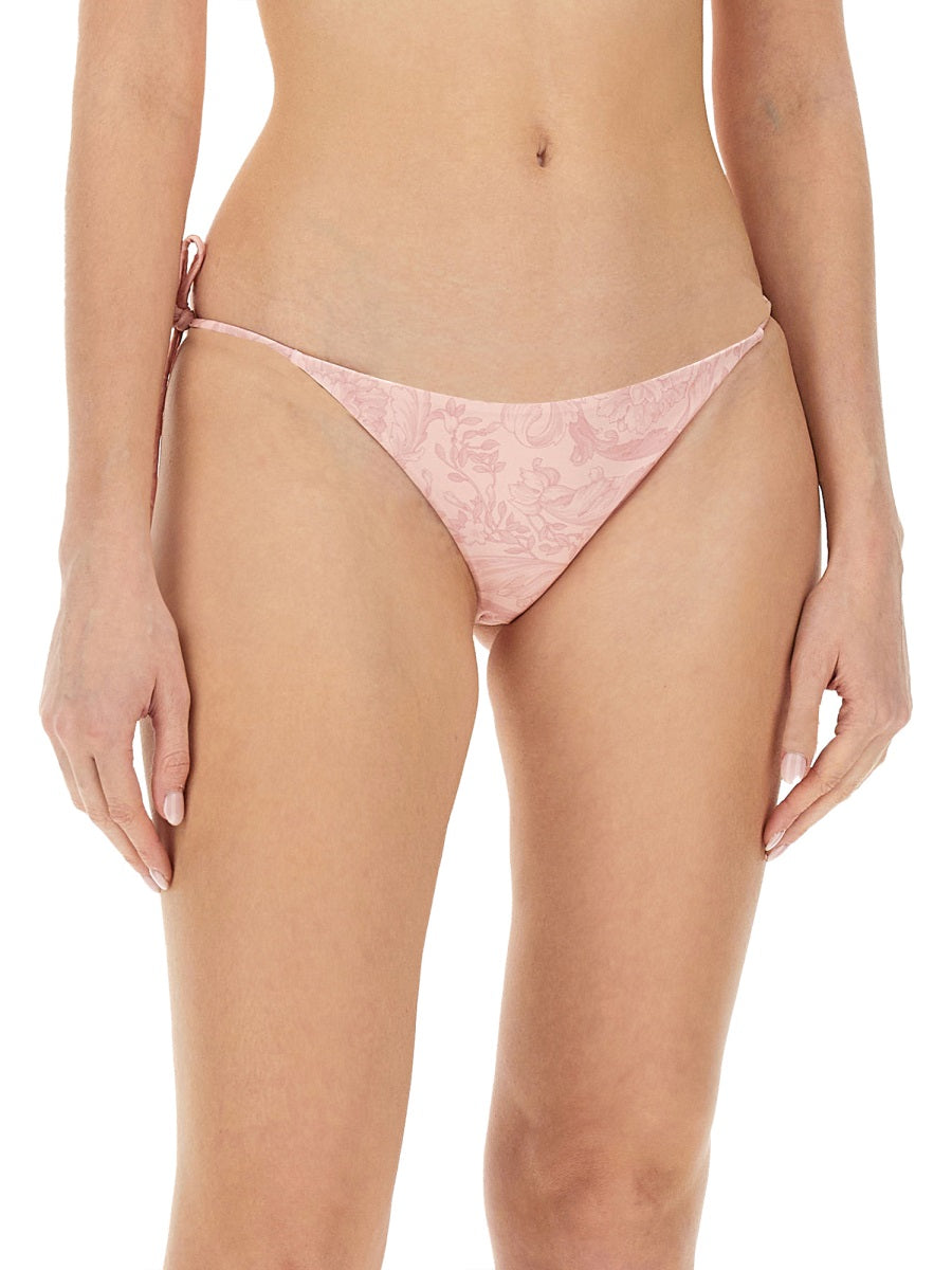 Versace Women Baroque Print Bikini Bottom VERSACE