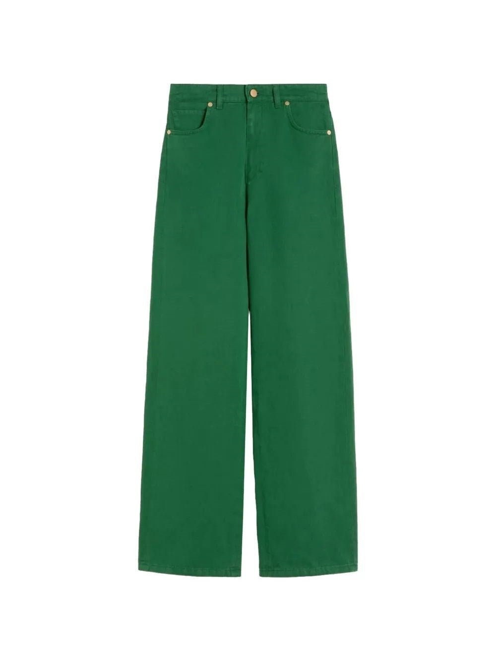'S Max Mara Women Cotton And Linen Drill Trousers S MAX MARA