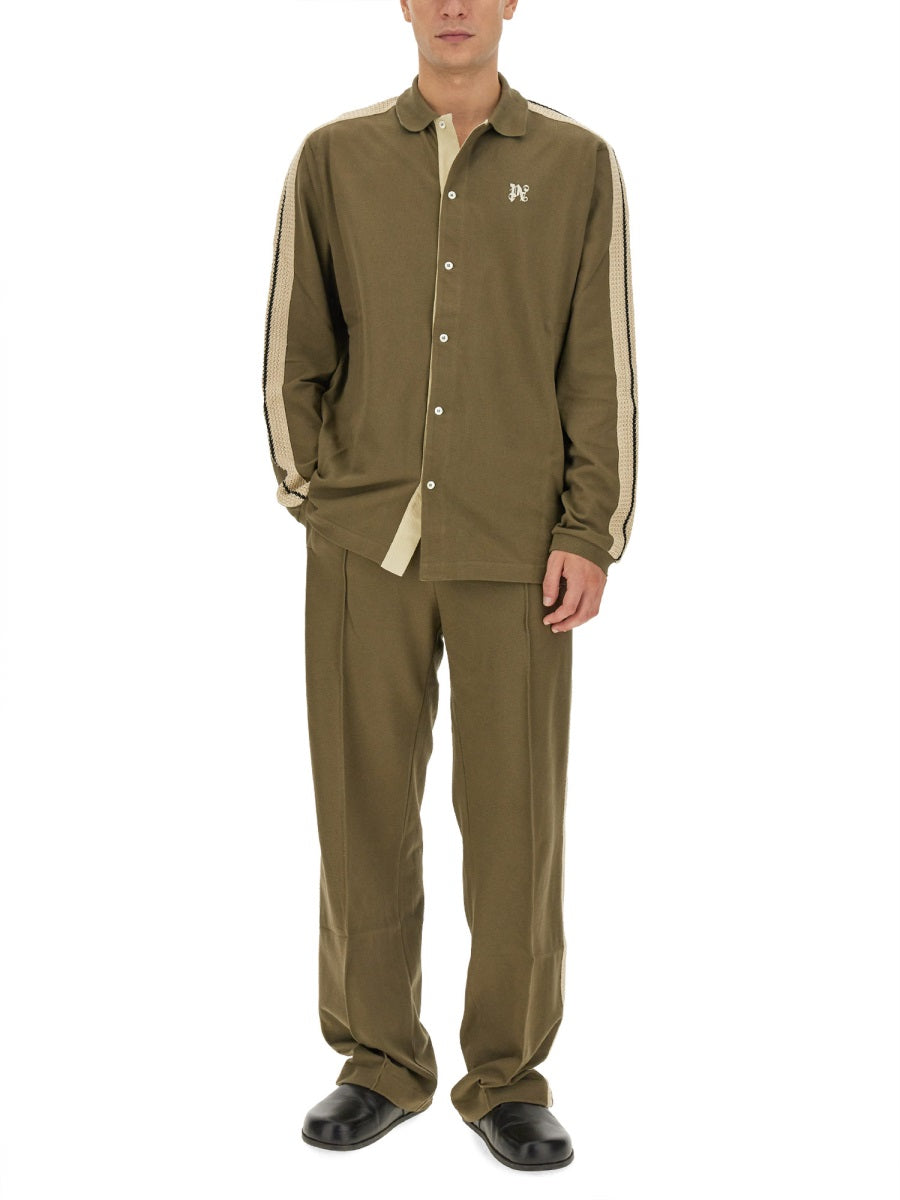 Palm Angels Men Monogram Shirt PALM ANGELS