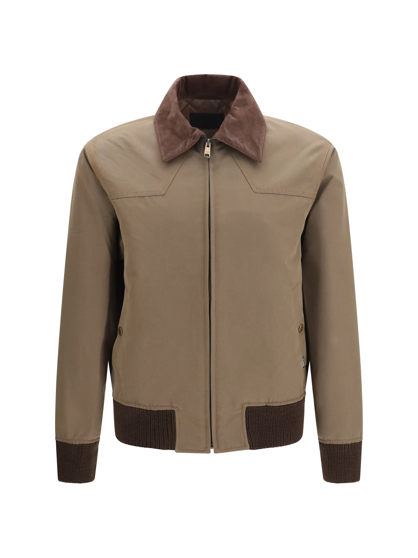 Prada Men Jacket With Corduroy Collar PRADA