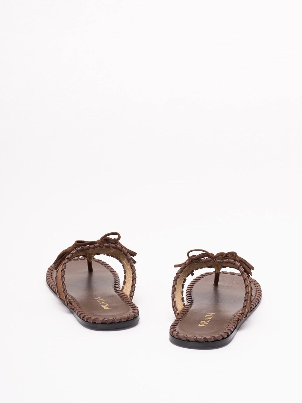 Prada Women Suede Flat Sandals PRADA