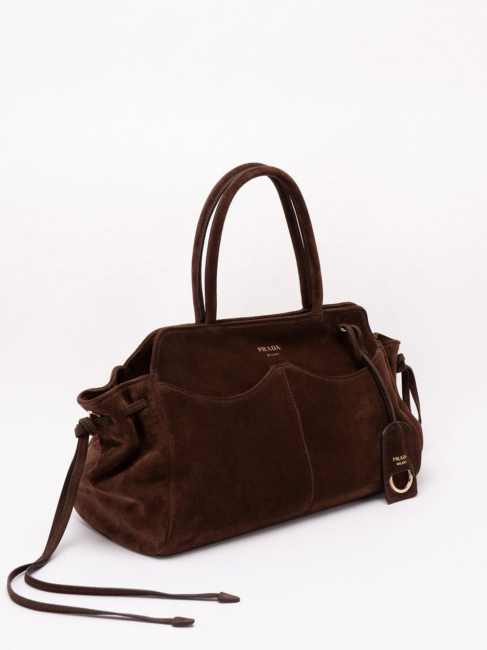 Prada Women Prada Allusion Large Suede Bag PRADA