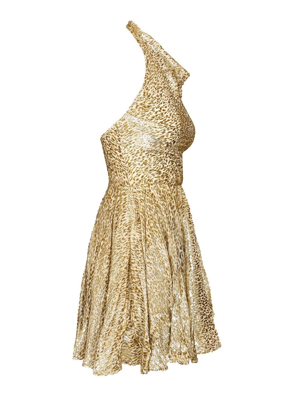 Self-Portrait Women Coupe Gold Thread Mini Dress SELF-PORTRAIT