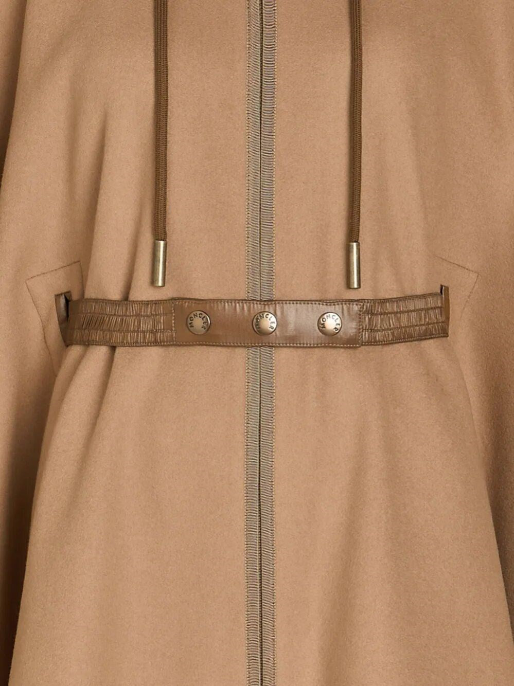 Moncler Women Padded Cape In Wool Blend MONCLER