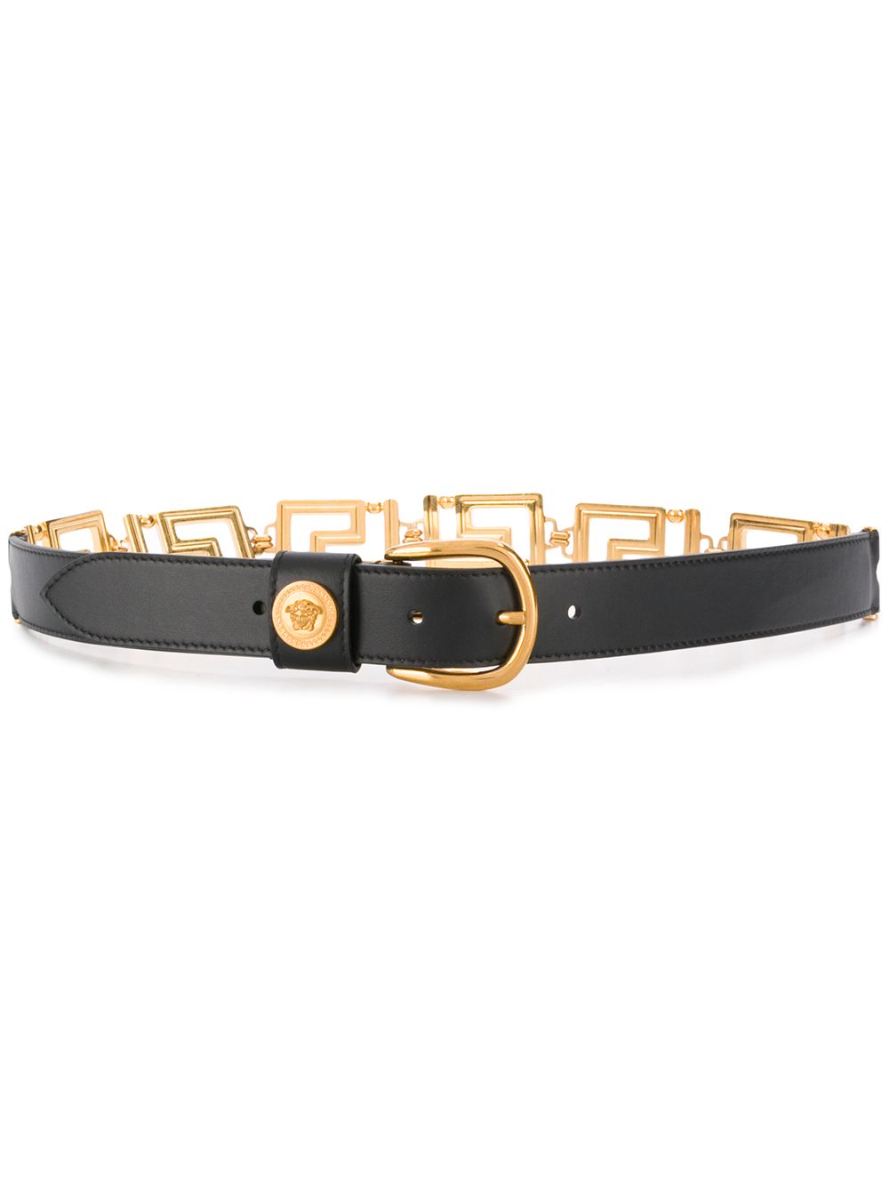 Versace Women Belt With Greek Key Buckle VERSACE