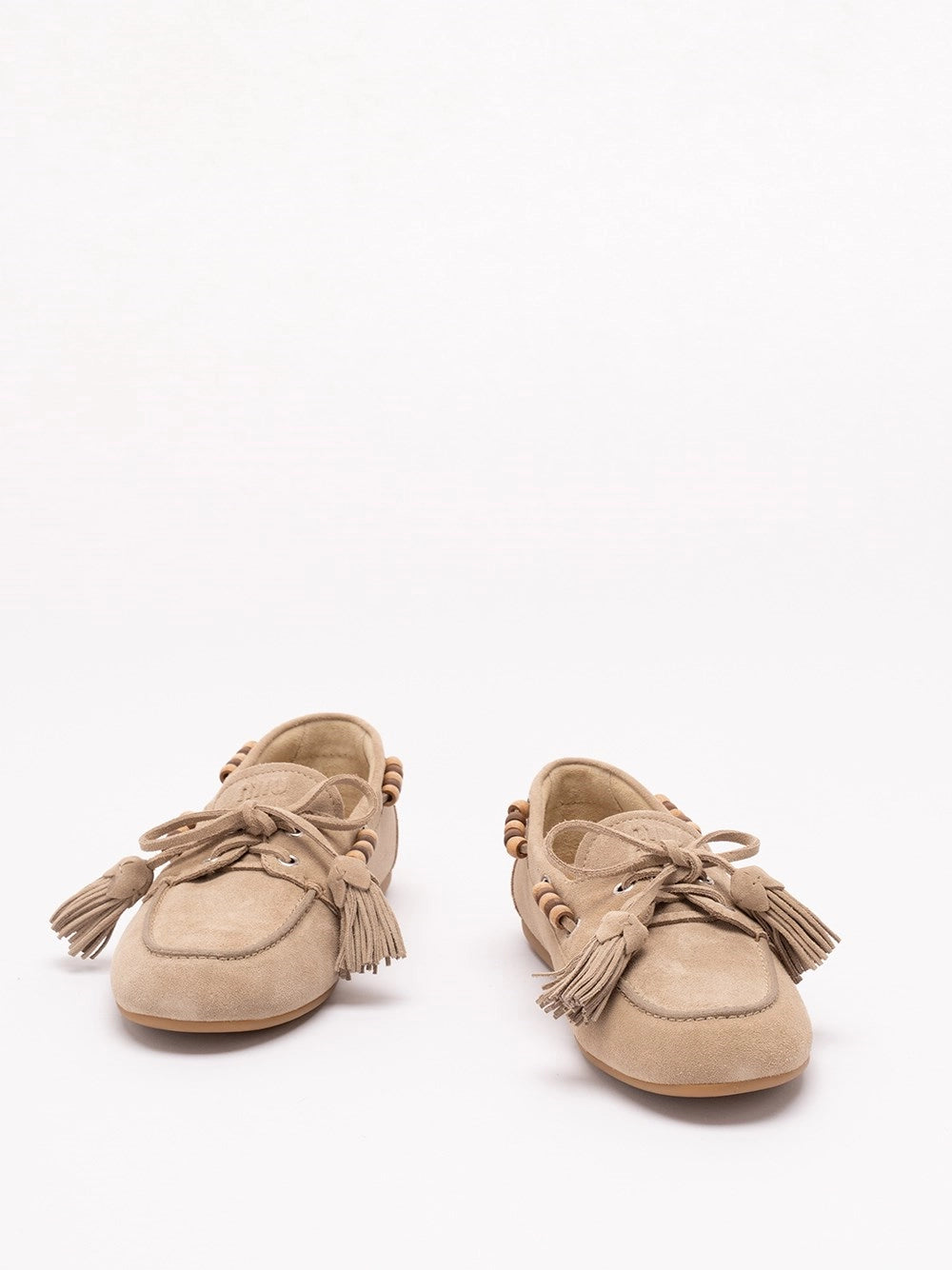 Miu Miu Women Suede Tassel Loafers MIU MIU