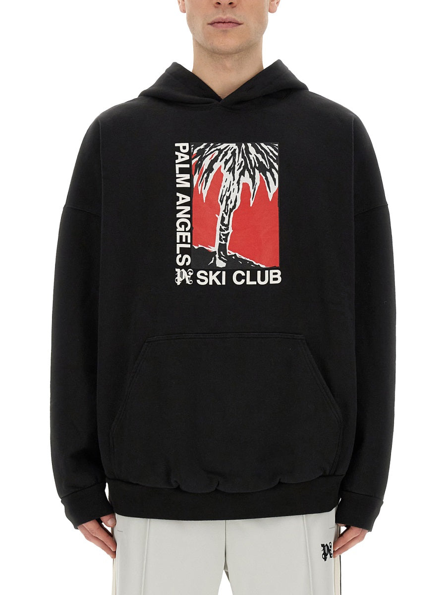 Palm Angels Men Palm Ski Club Print Sweatshirt PALM ANGELS