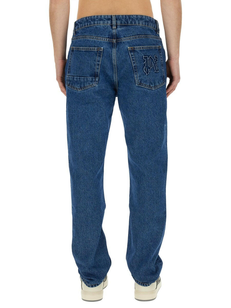 Palm Angels Men Straight Leg Jeans PALM ANGELS