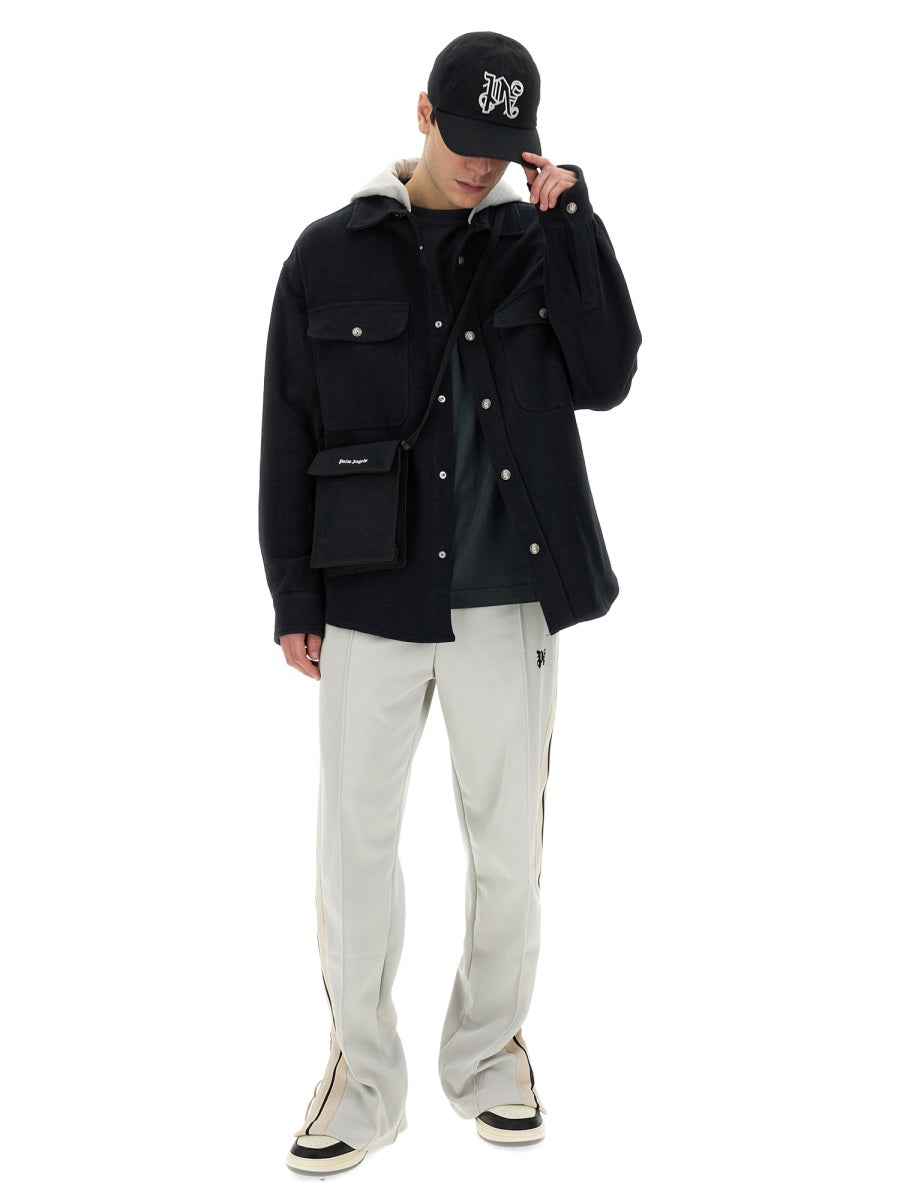 Palm Angels Men Shirt-Jacket With Monogram PALM ANGELS