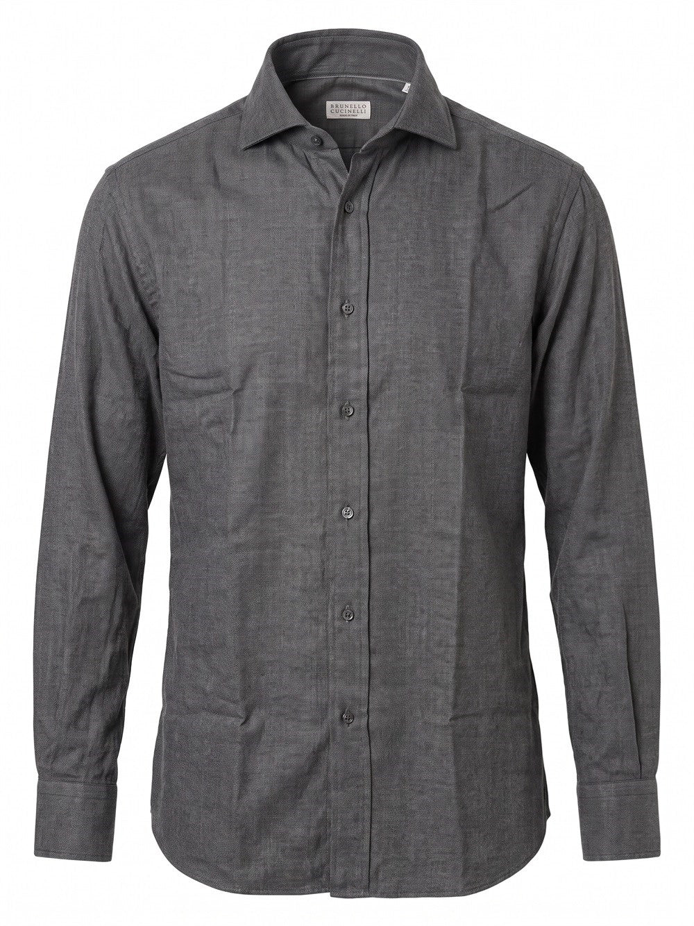Brunello Cucinelli Men Cotton And Lyocell Shirt BRUNELLO CUCINELLI