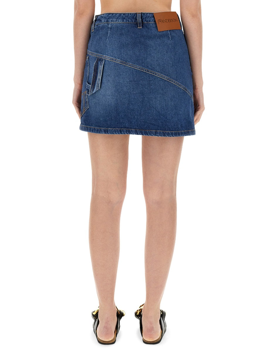 Jw Anderson Women Denim Miniskirt J.W. ANDERSON