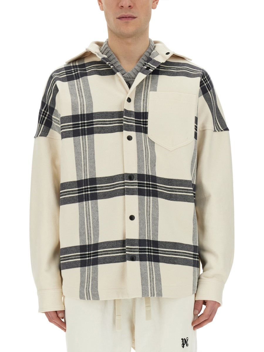 Palm Angels Men Overshirt Check PALM ANGELS
