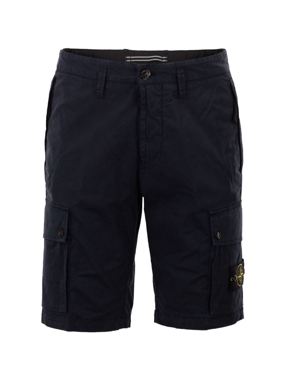 Stone Island Men Cargo Bermuda Shorts In Stretch Organic Cotton Twill STONE ISLAND