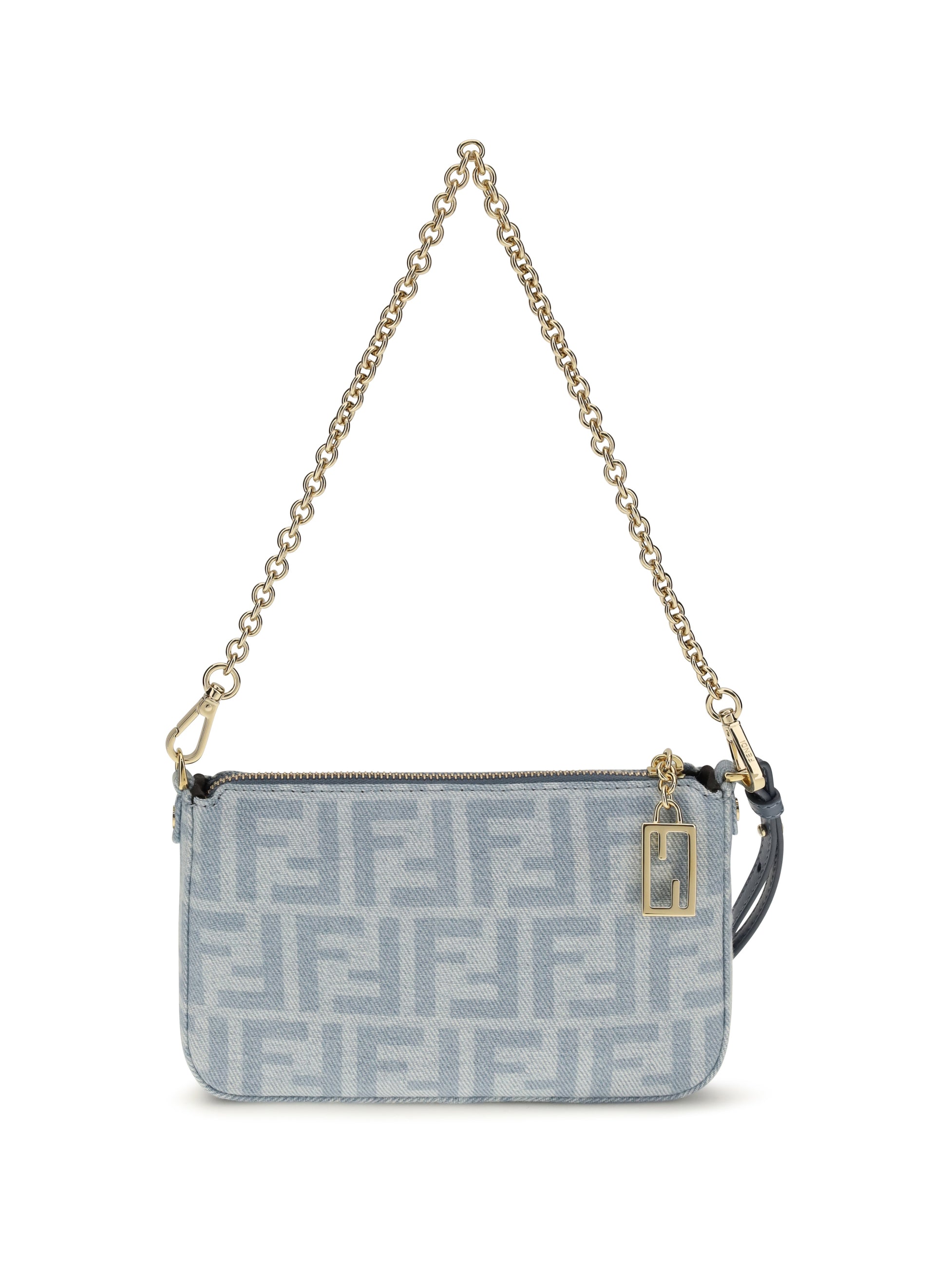 Fendi Women Denim Baguette Clutch FENDI