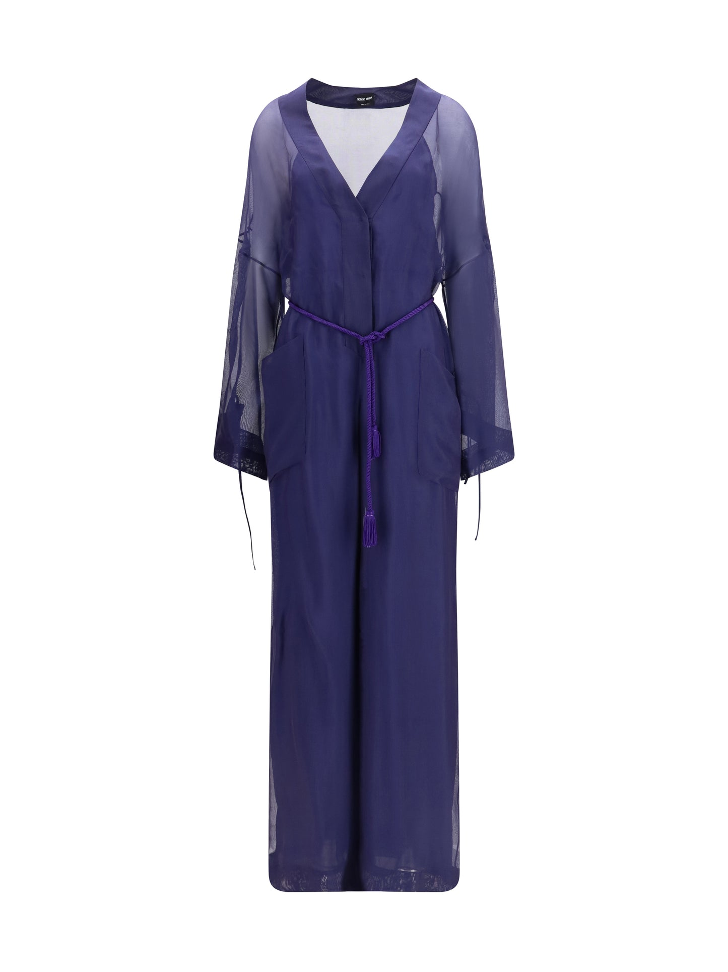 Giorgio Armani Women Viscose And Silk Gauze Jumpsuit GIORGIO ARMANI