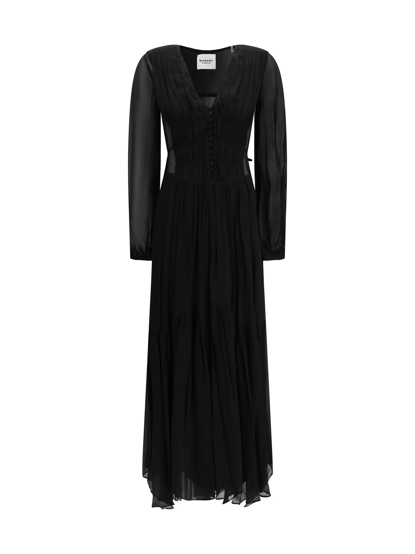 Marant Etoile Women Buttoned Sheer Long Dress ISABEL MARANT ETOILE