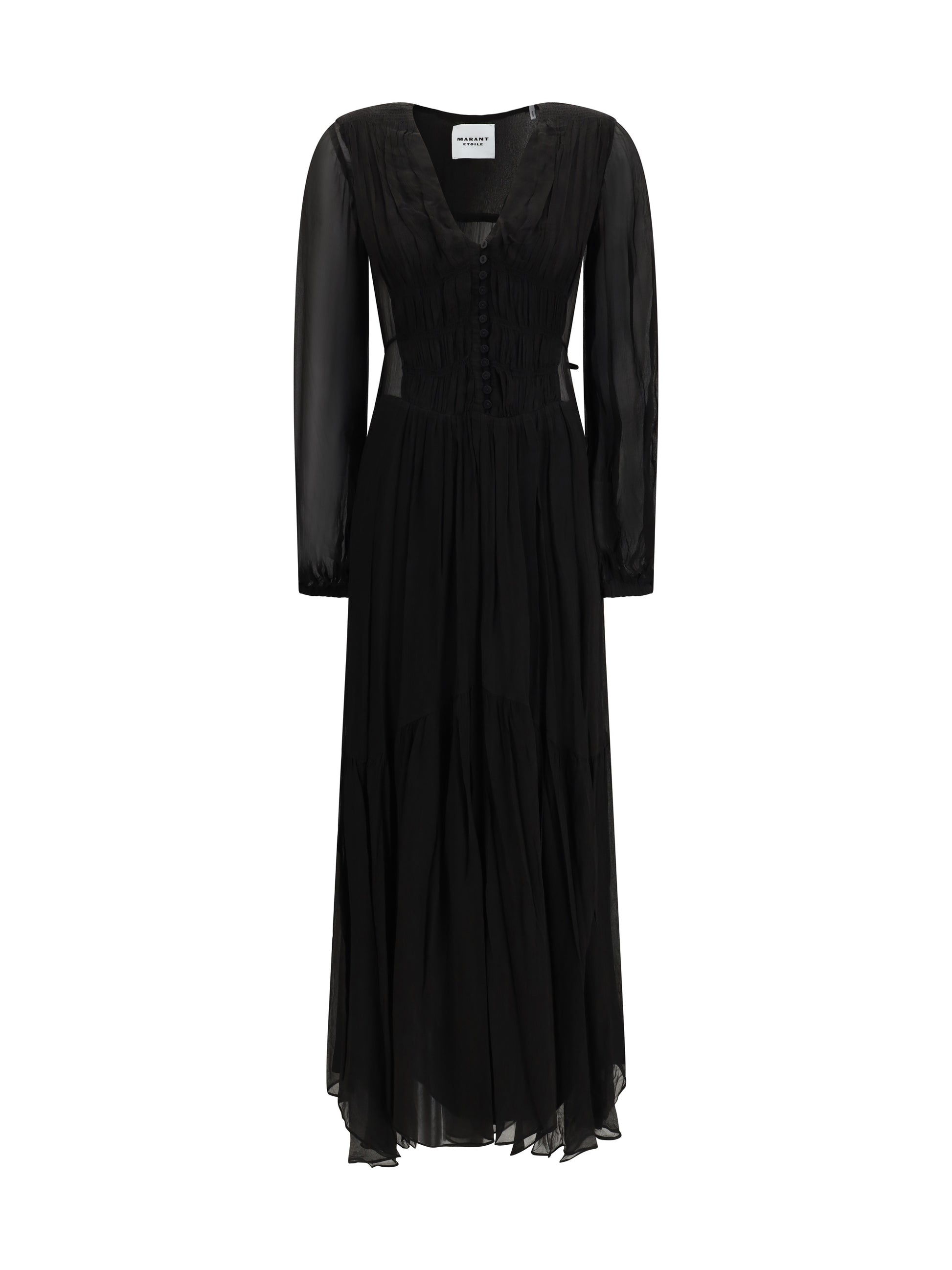 Marant Etoile Women Buttoned Sheer Long Dress ISABEL MARANT ETOILE