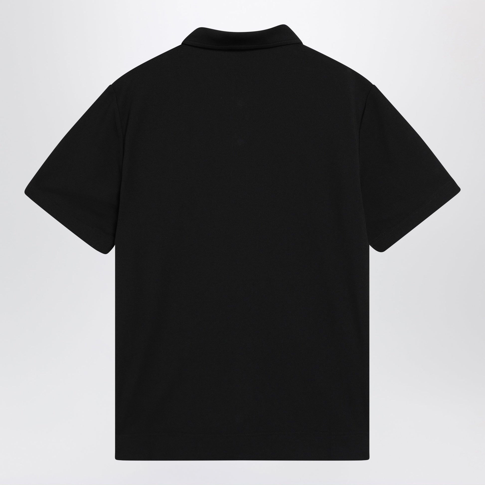 Moncler Grenoble Black Polo Shirt With Logo Patch Men MONCLER GRENOBLE