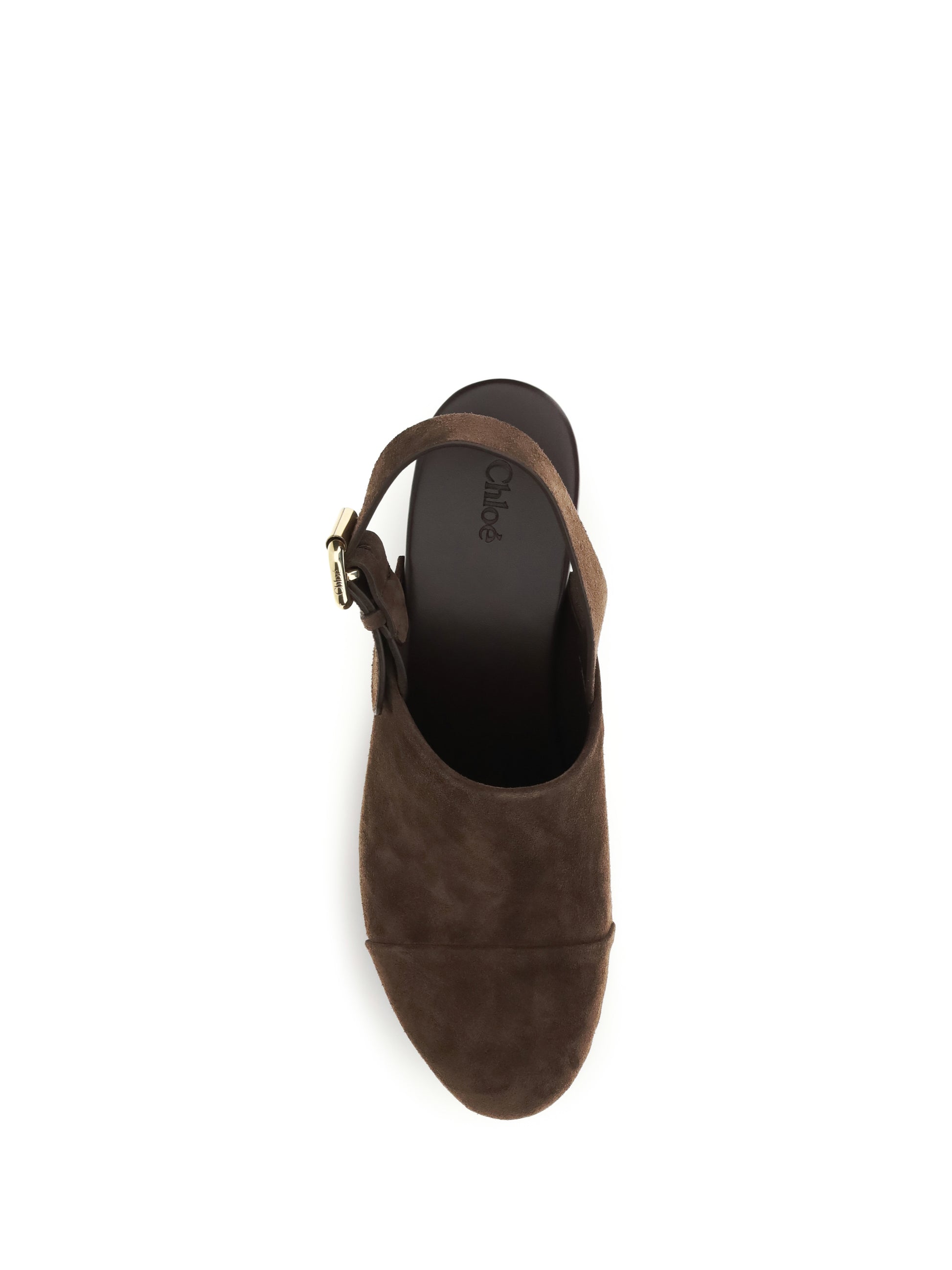 Chloé Women Jeannette Wedge Clogs In Glossy Calfskin CHLOE