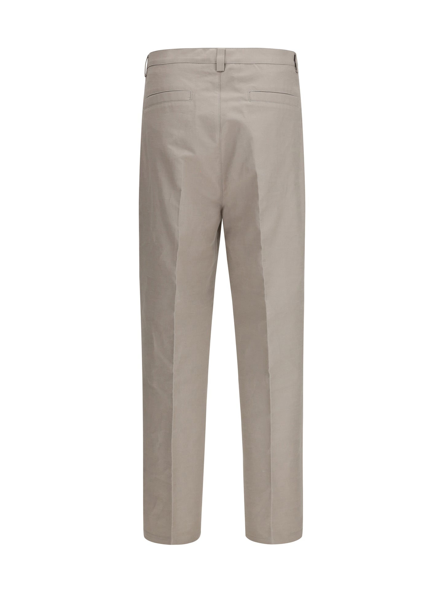 Brunello Cucinelli Men Tailored Pants In Cotton With Belt Loops BRUNELLO CUCINELLI
