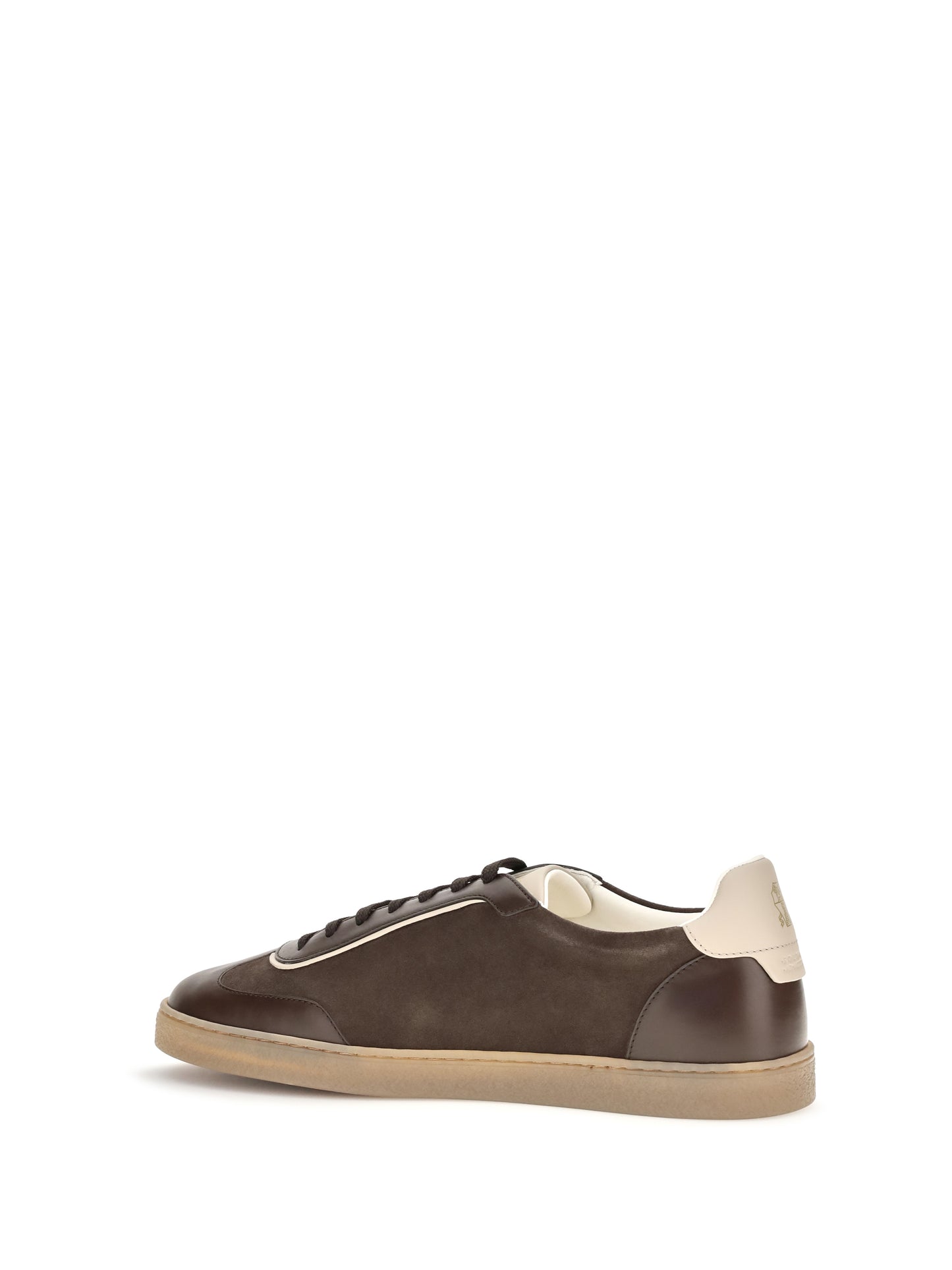Brunello Cucinelli Men Leather Sneakers With Suede Details BRUNELLO CUCINELLI