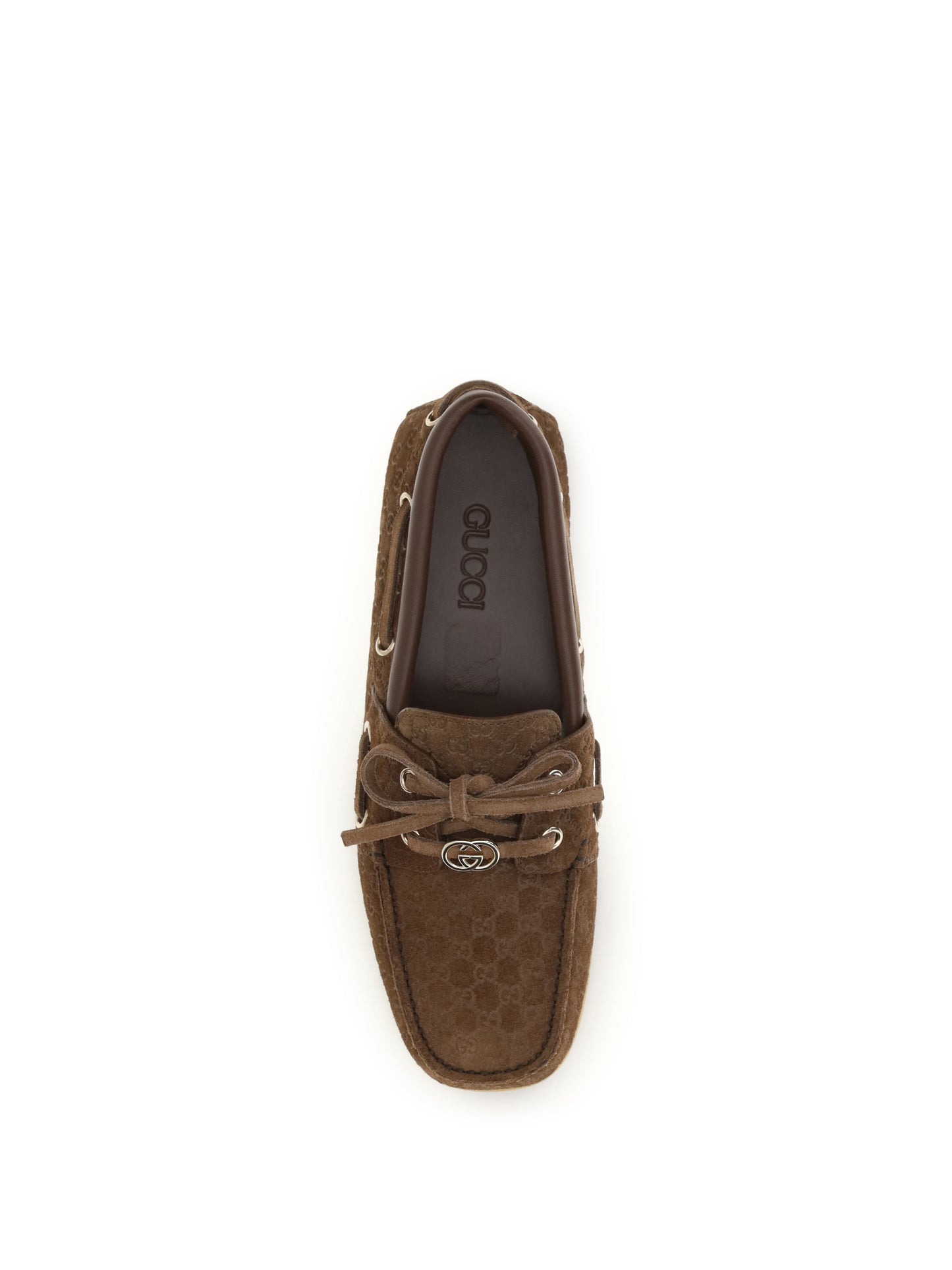 Gucci Women Suede Boat Loafers GUCCI