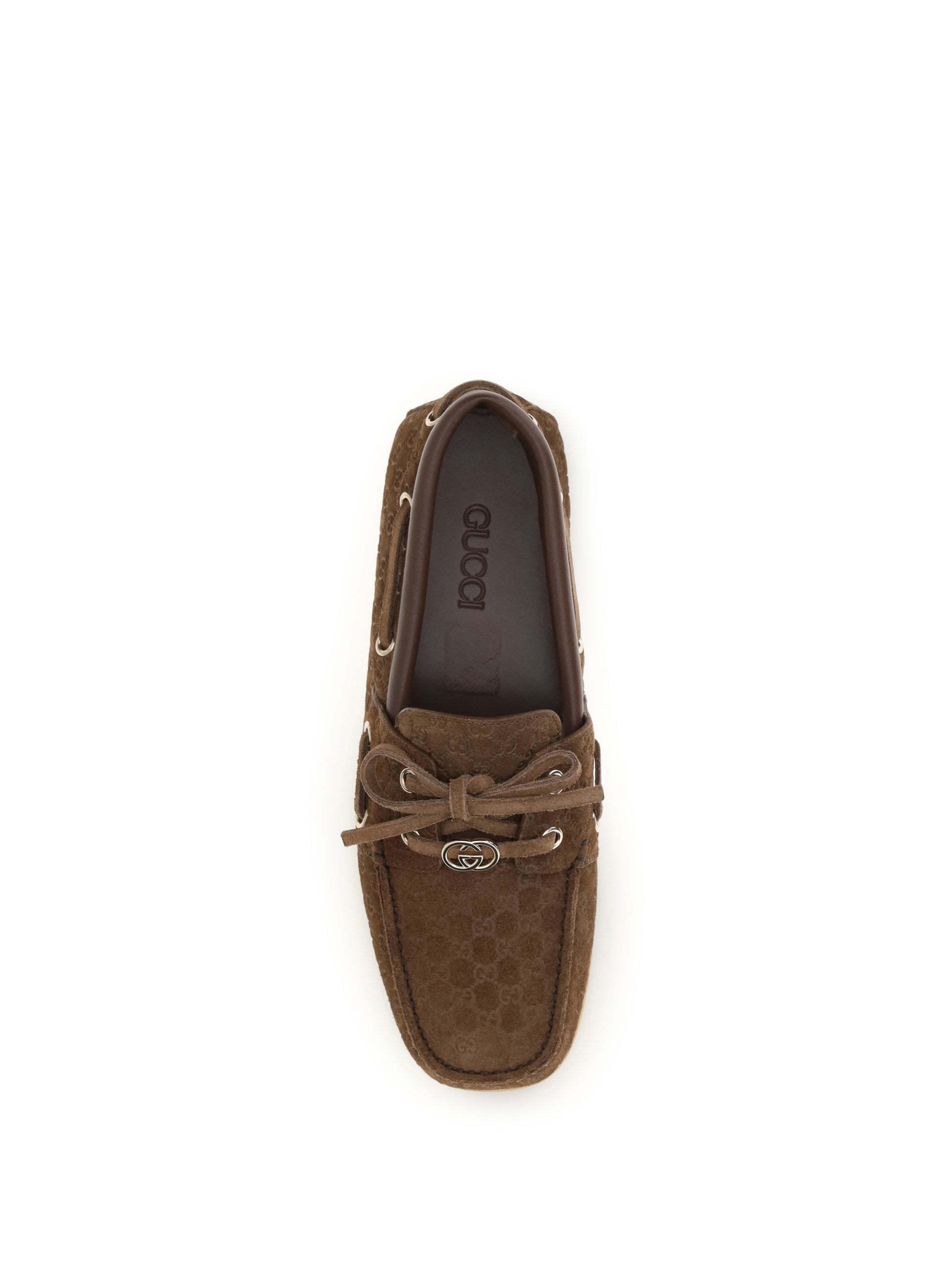 Gucci Women Suede Boat Loafers GUCCI