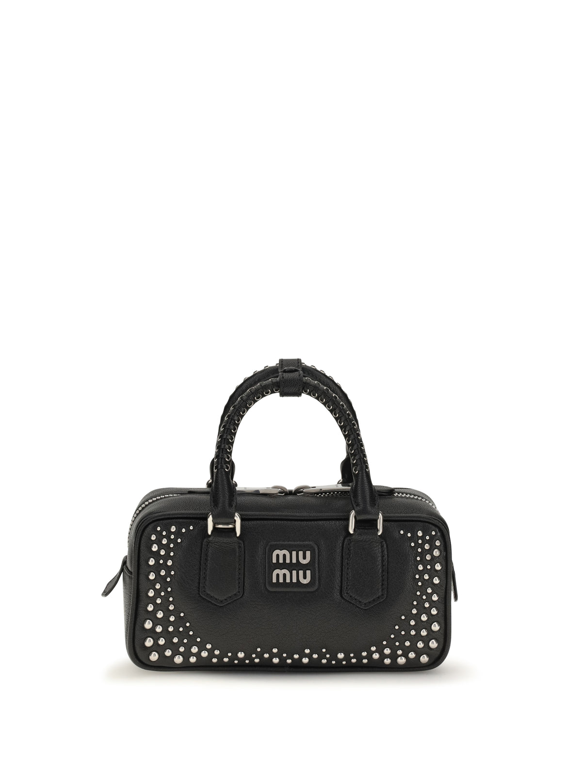 Miu Miu Women Arcadie Studded Leather Handbag MIU MIU