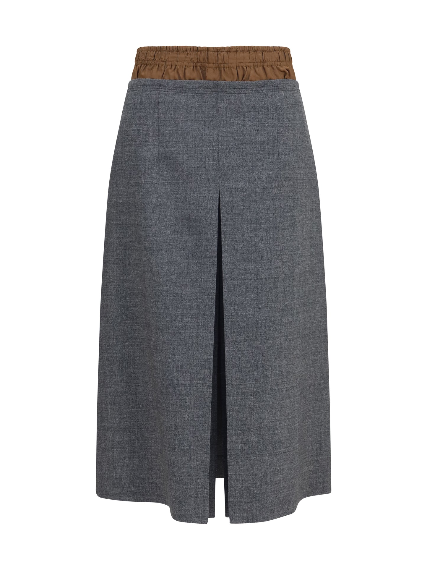 Prada Women Midi Skirt With Topstitching PRADA