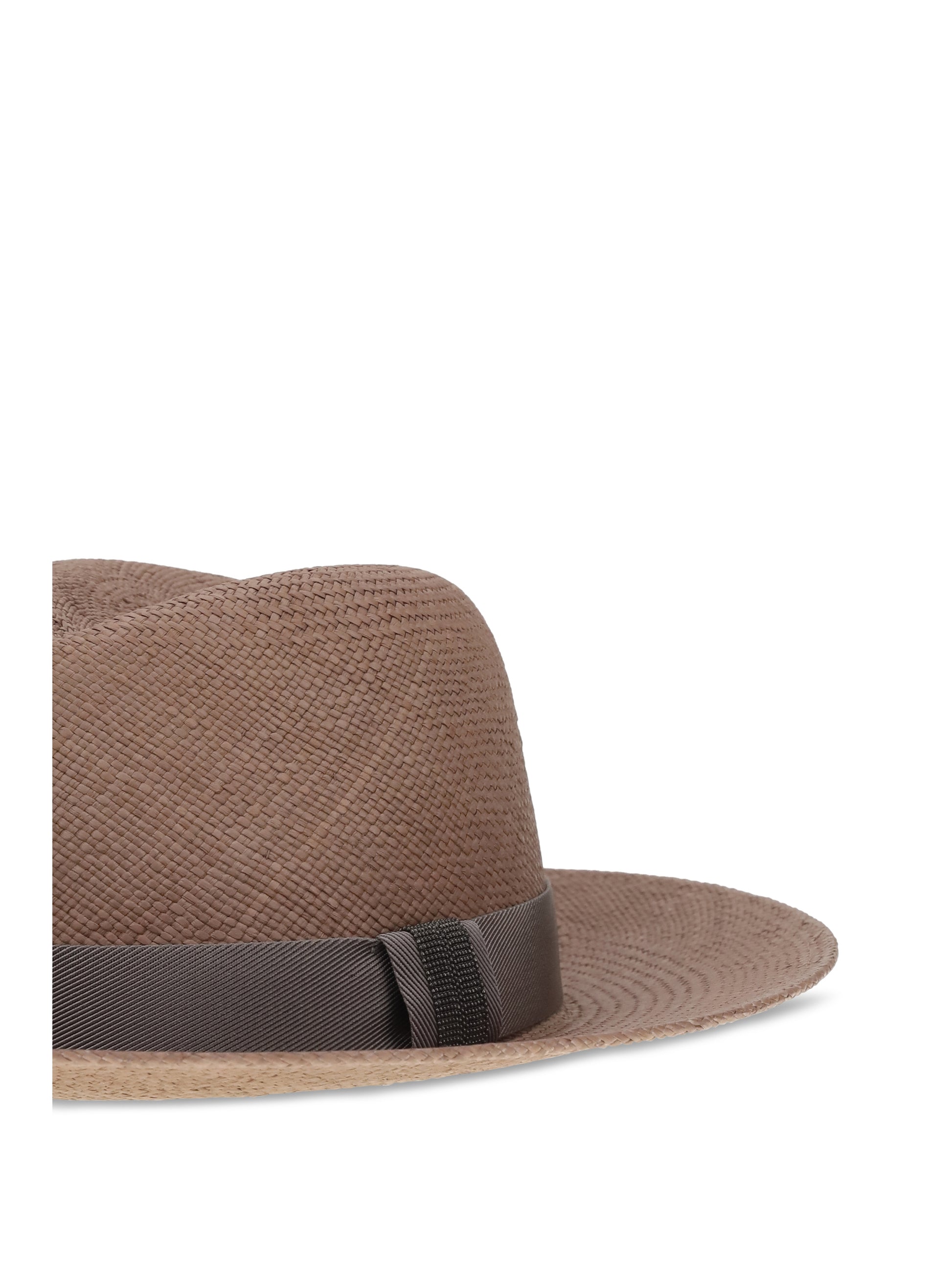 Brunello Cucinelli Women Straw Fedora Hat BRUNELLO CUCINELLI