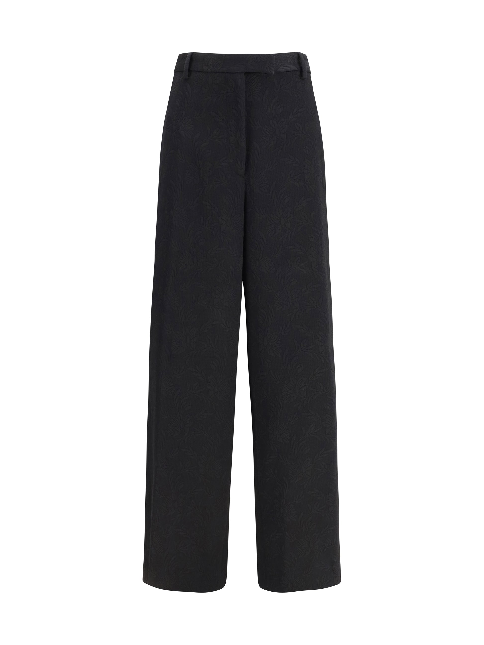Dries Van Noten Women Wide-Leg Pants With All-Over Jacquard Pattern DRIES VAN NOTEN