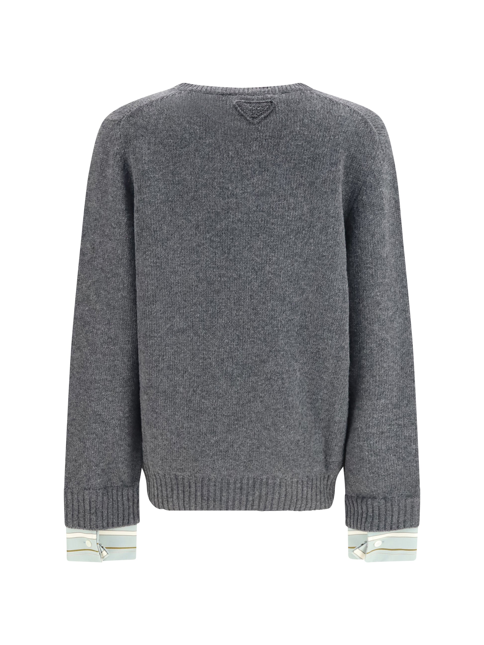 Prada Women Crewneck Wool Sweater PRADA