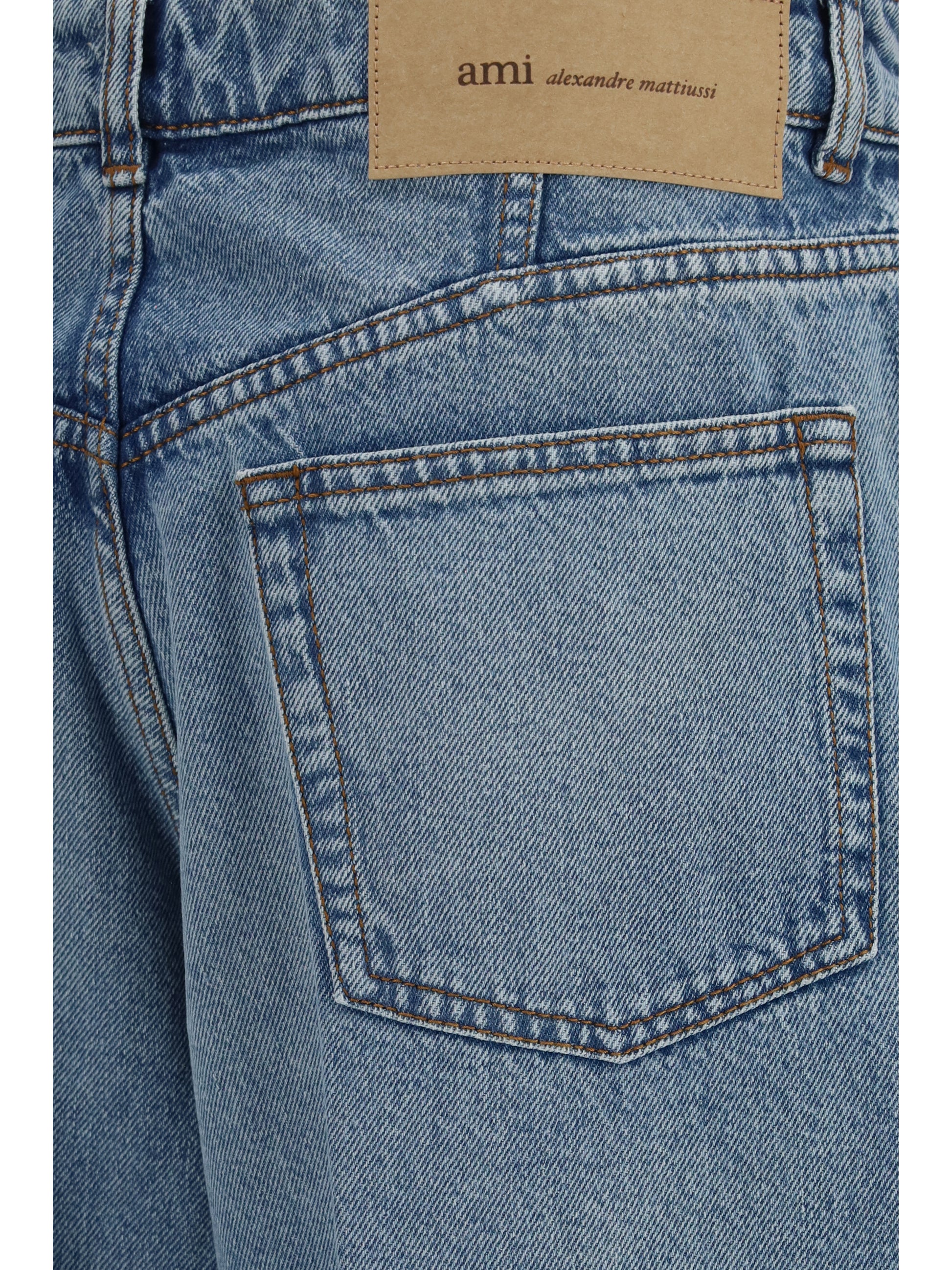 Ami Paris Women Balloon Jeans In Denim AMI PARIS