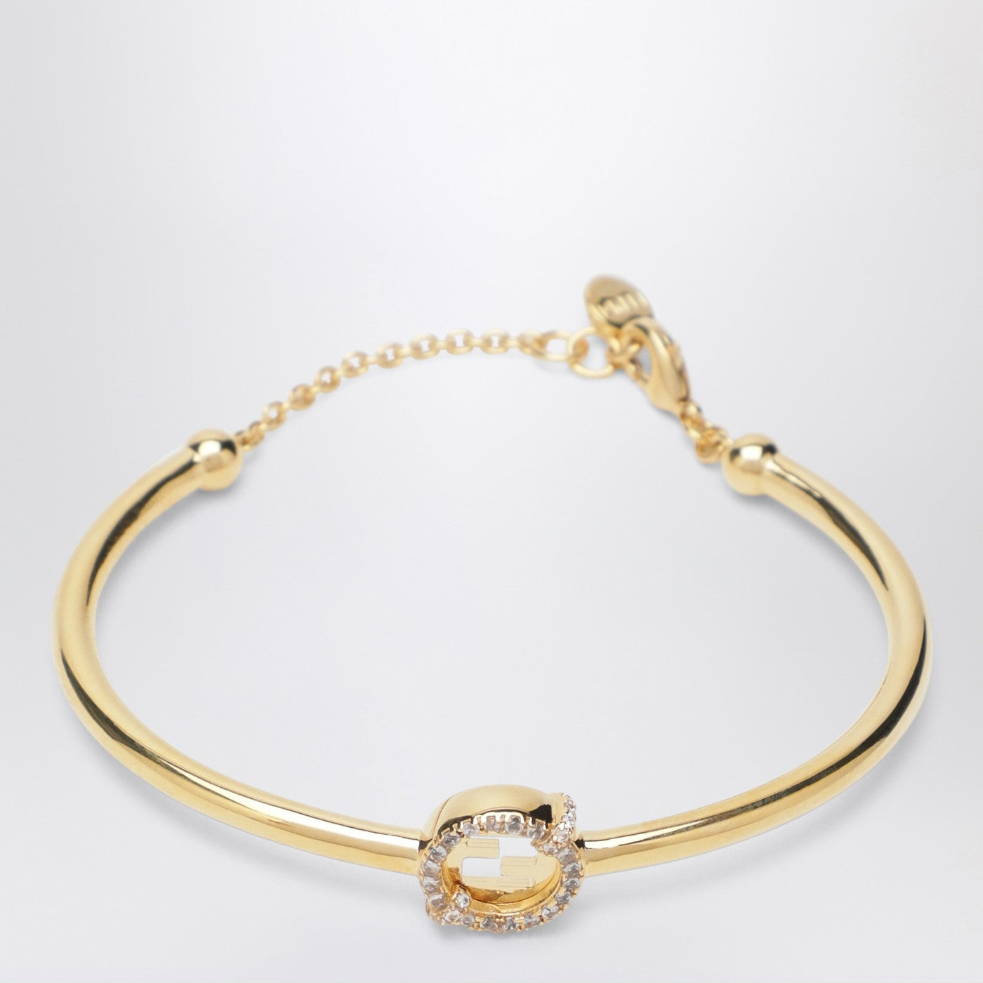 Fendi Gold-Coloured Everround Bracelet Women FENDI