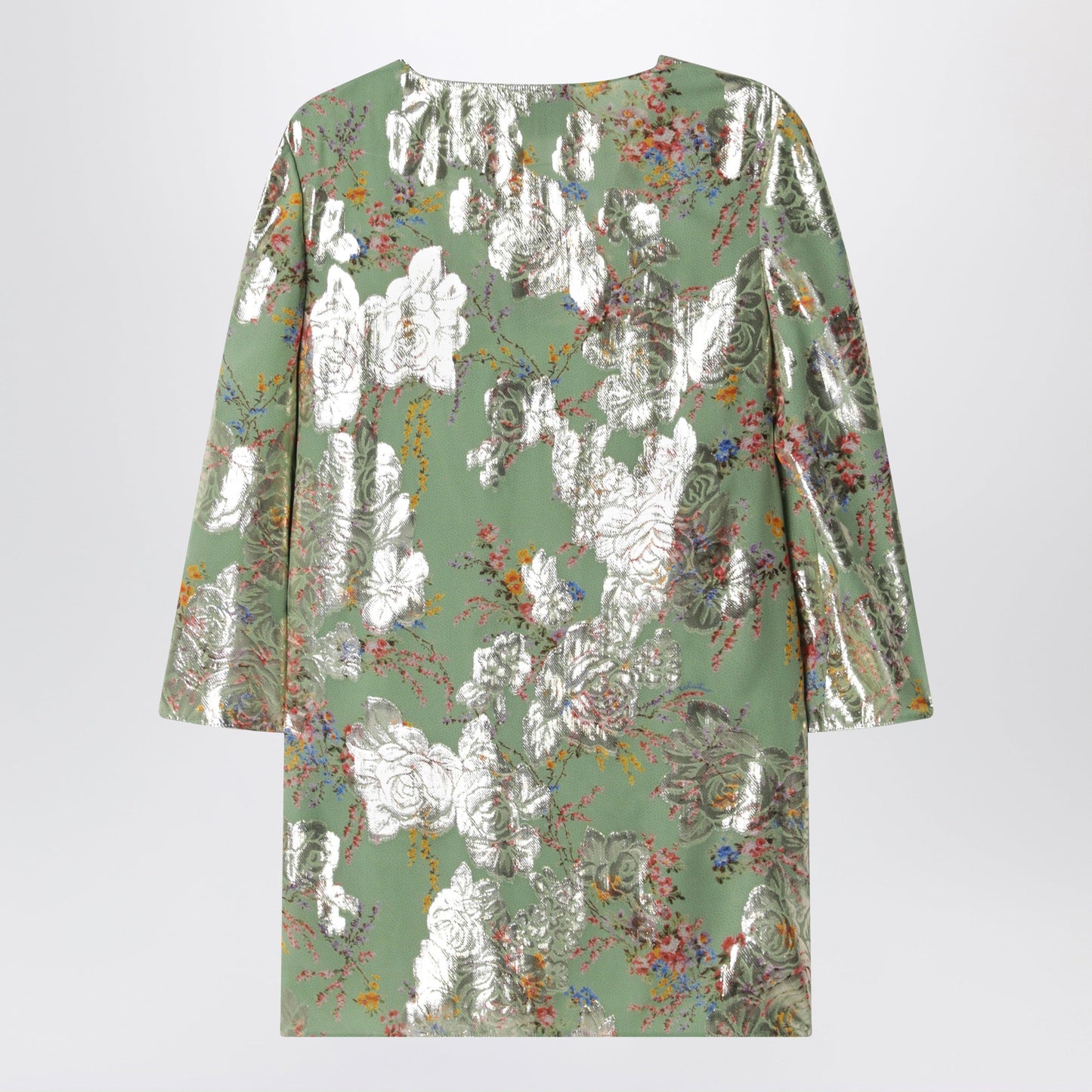 Valentino Green Printed Lurex Shirt Women VALENTINO