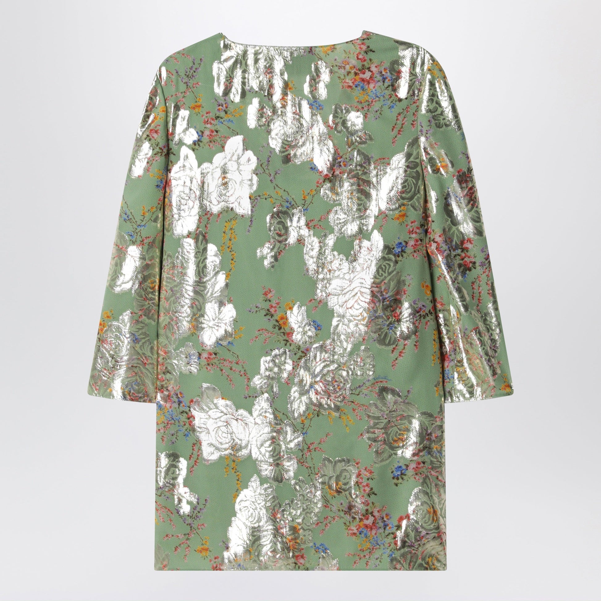 Valentino Green Printed Lurex Shirt Women VALENTINO