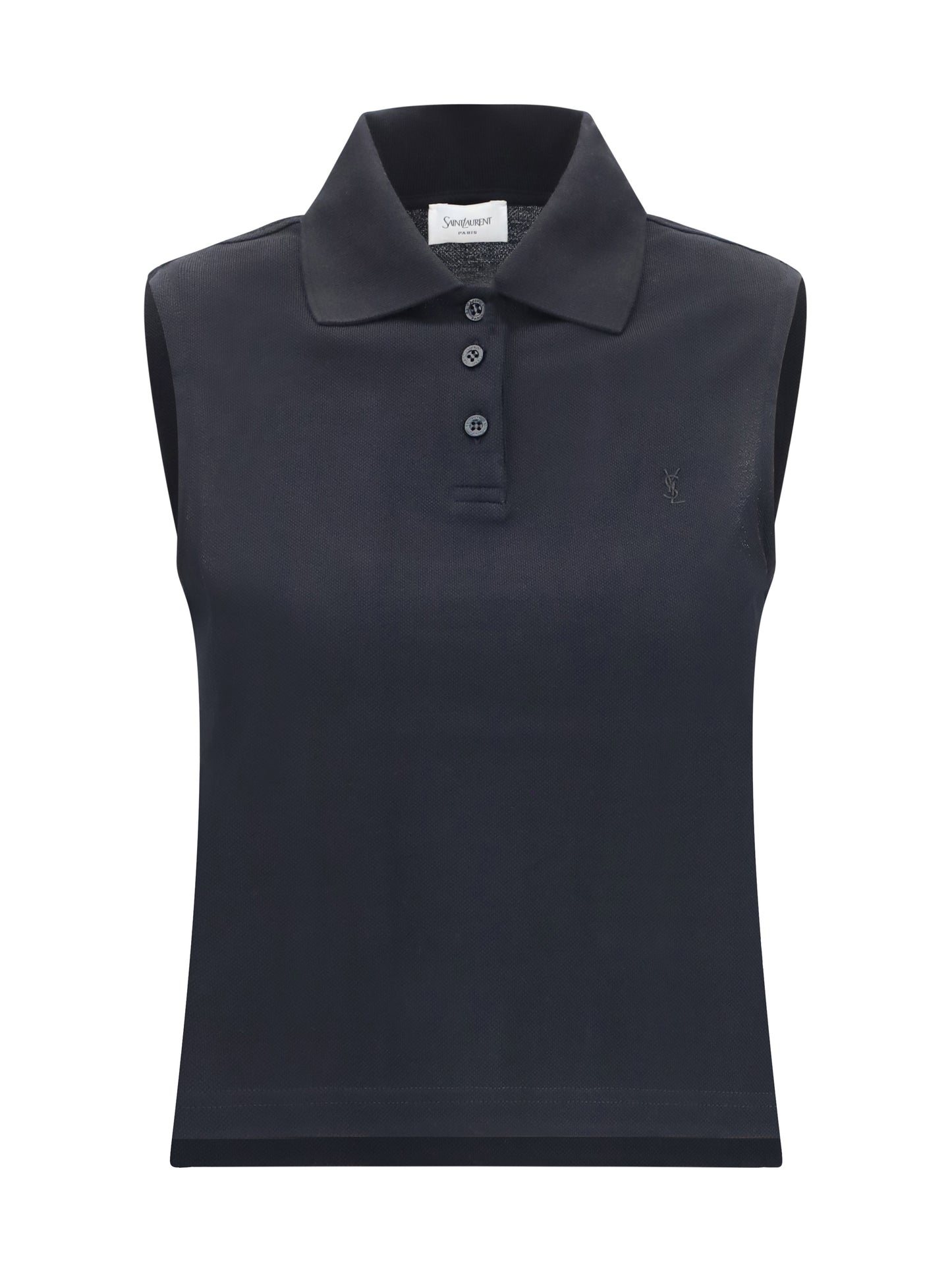 Saint Laurent Women Cassandre Piqué Polo SAINT LAURENT