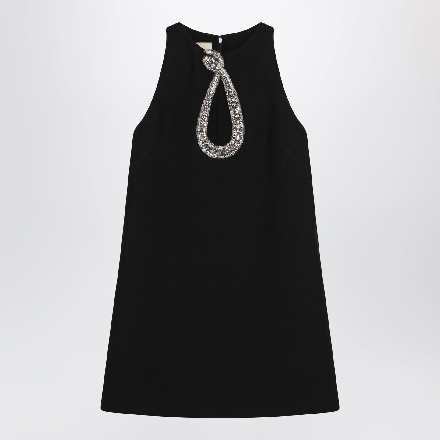 Valentino Short Embroidered Crepe Couture Dress Women VALENTINO