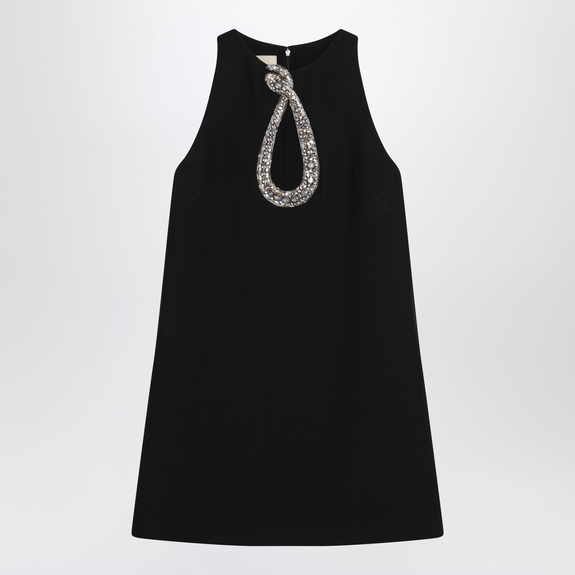 Valentino Short Embroidered Crepe Couture Dress Women VALENTINO
