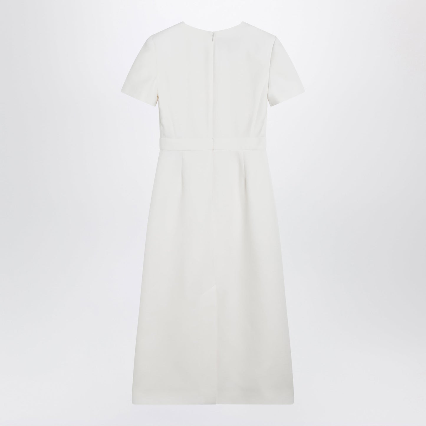 Valentino Embroidered Crepe Evening Dress In Ivory Women VALENTINO