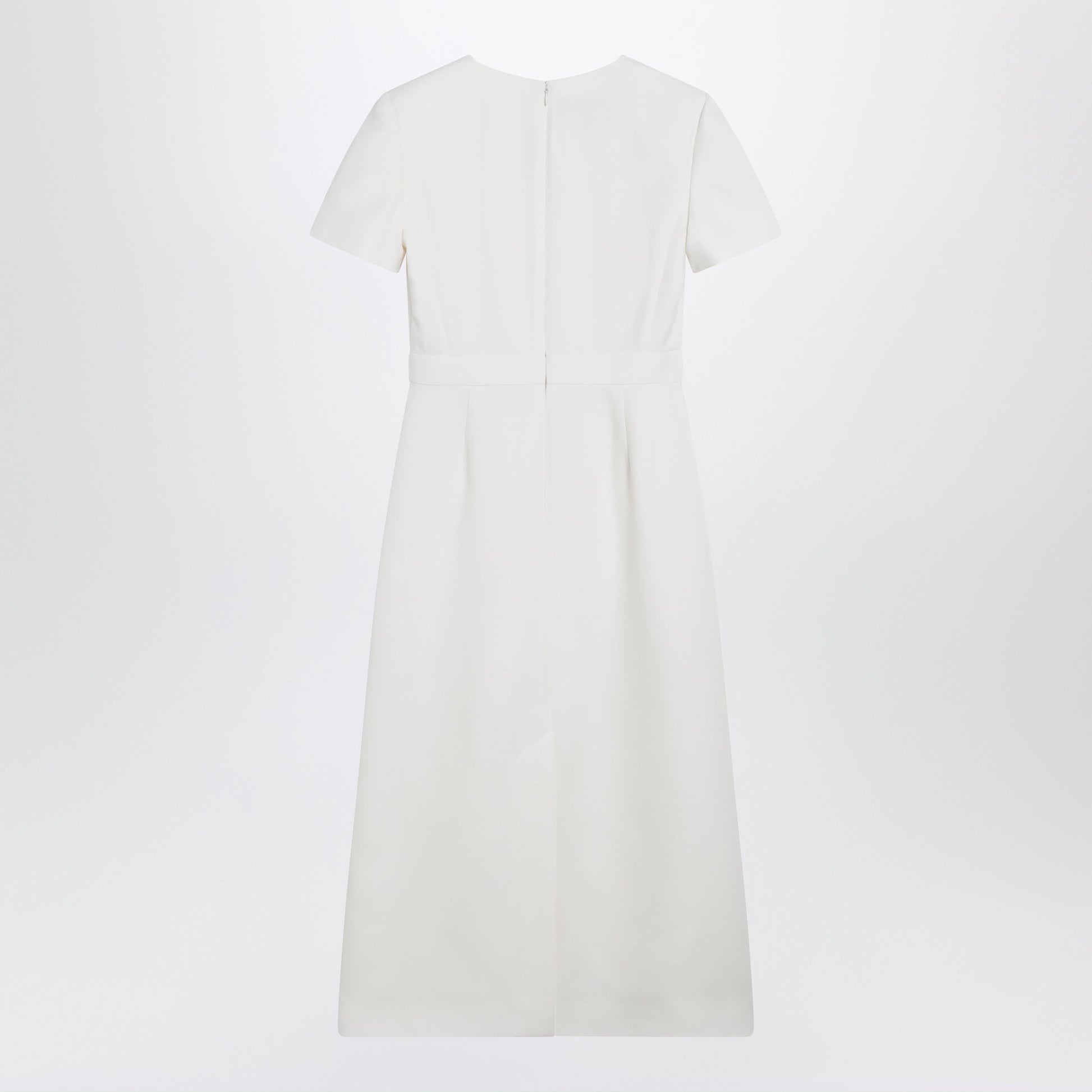 Valentino Embroidered Crepe Evening Dress In Ivory Women VALENTINO