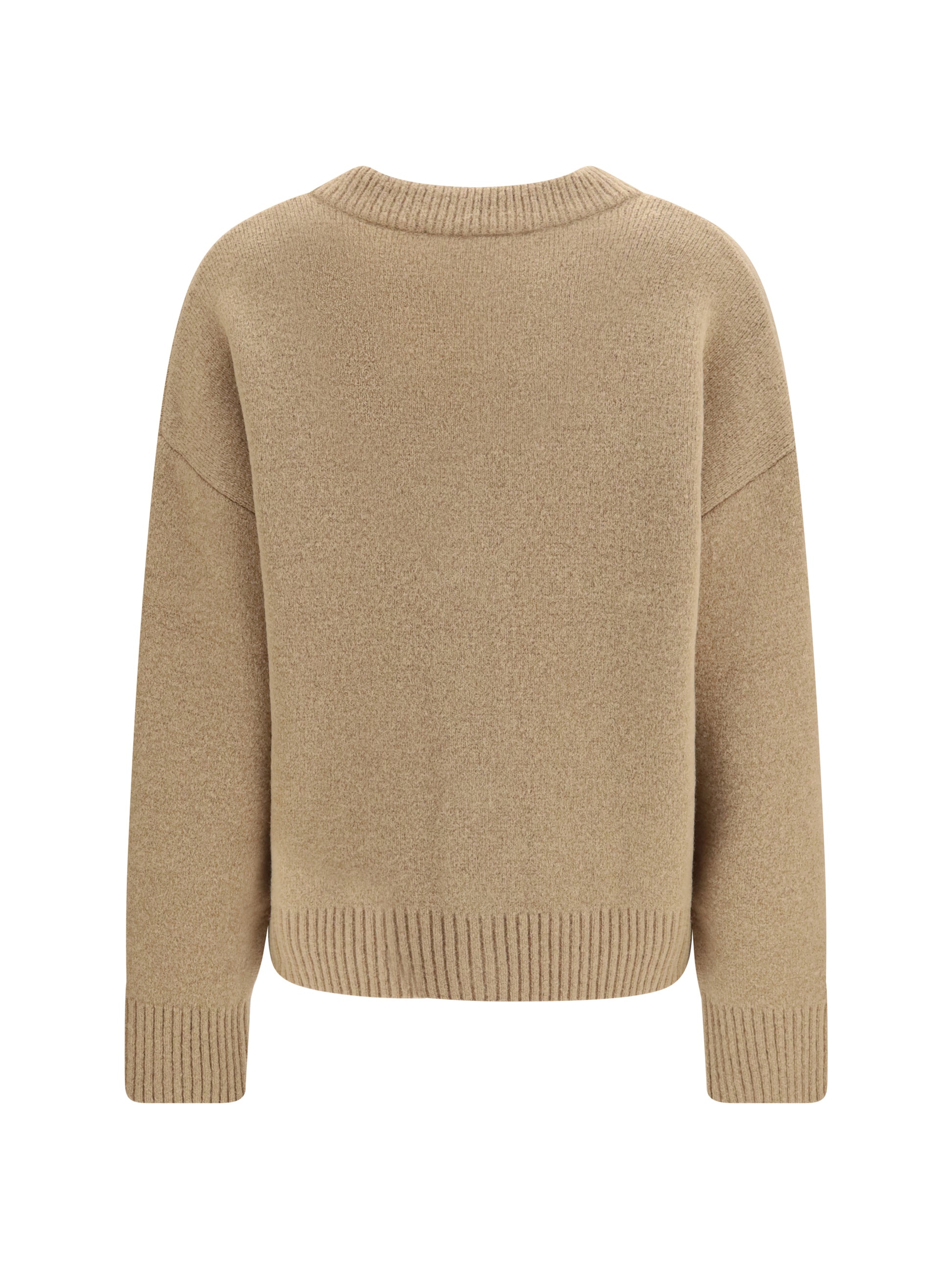 Ami Paris Women Ami De Coeur Cardigan In Alpaca AMI PARIS