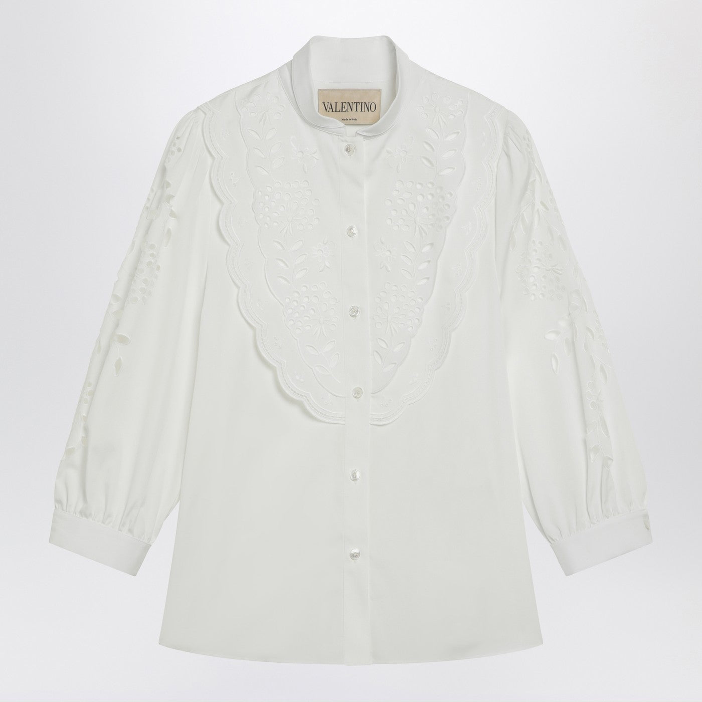 Valentino White Shirt With Sangallo Embroidery Women VALENTINO