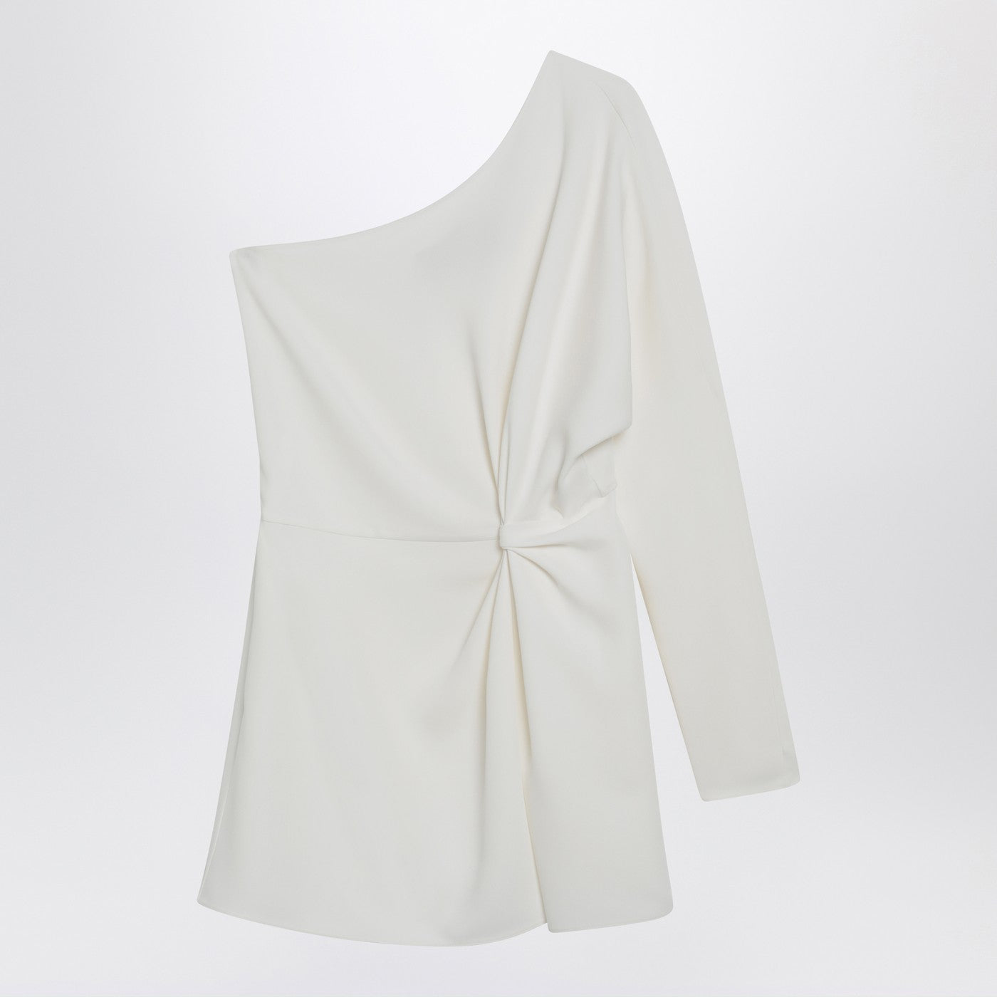 Valentino Ivory One-Shoulder Top In Couture Cady Women VALENTINO