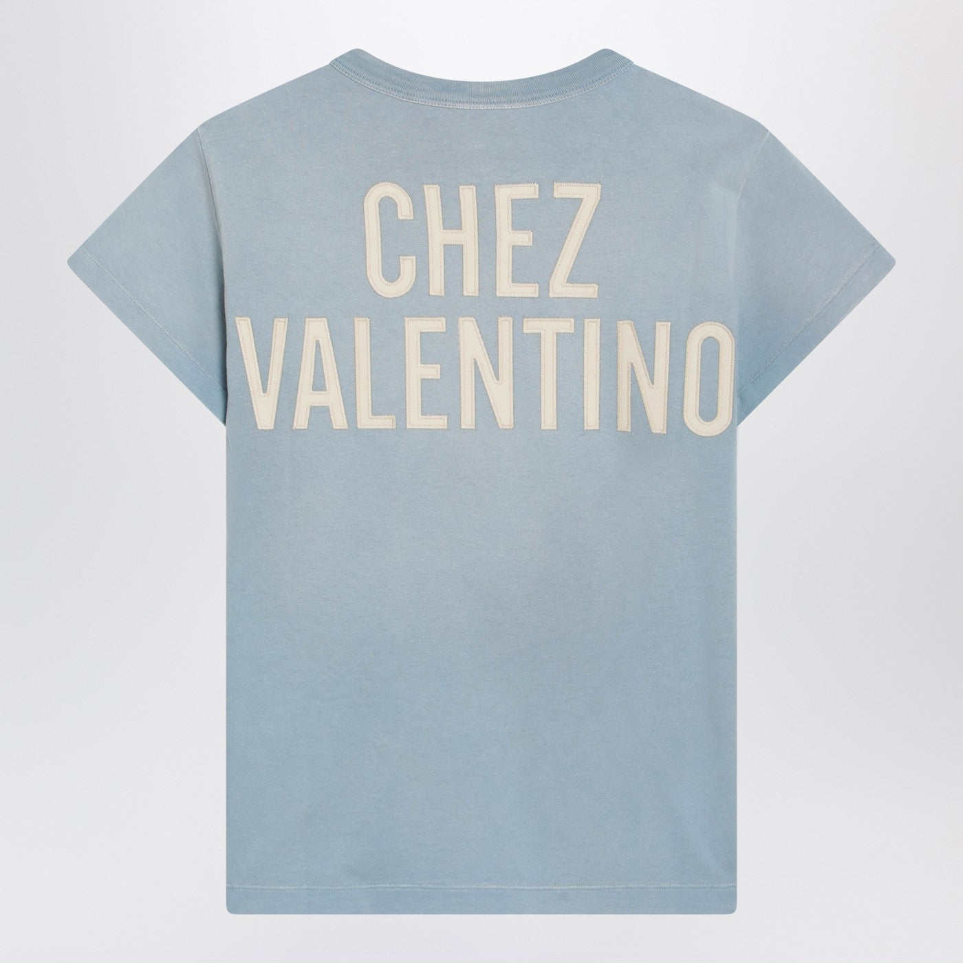 Valentino Light Blue Panther Lady T-Shirt Women VALENTINO