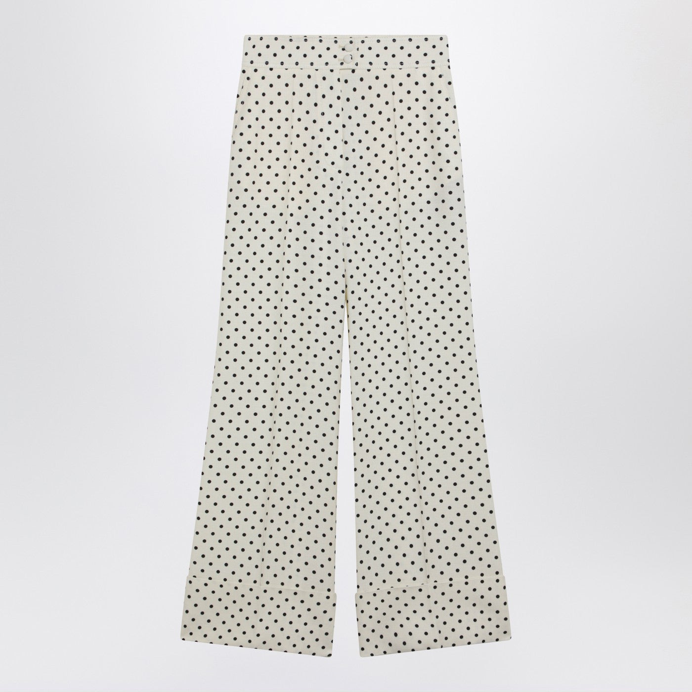 Valentino Ivory Supergran Trousers With Plusdepois Print Women VALENTINO