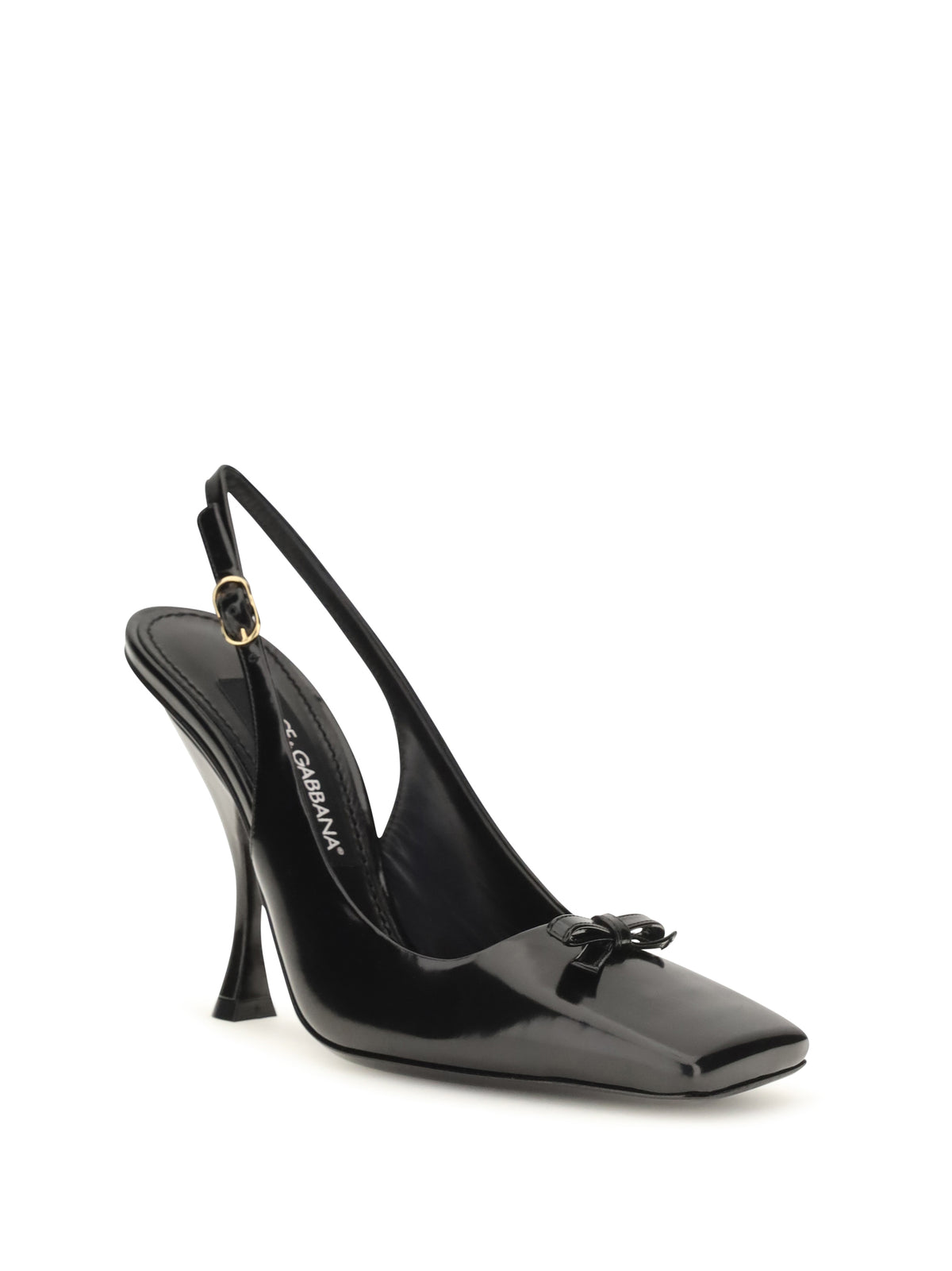 Dolce & Gabbana Women Leather Slingback Pumps DOLCE & GABBANA